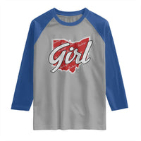 Buckeye Girl Ohio Home State Raglan Shirt - Wonder Print Shop