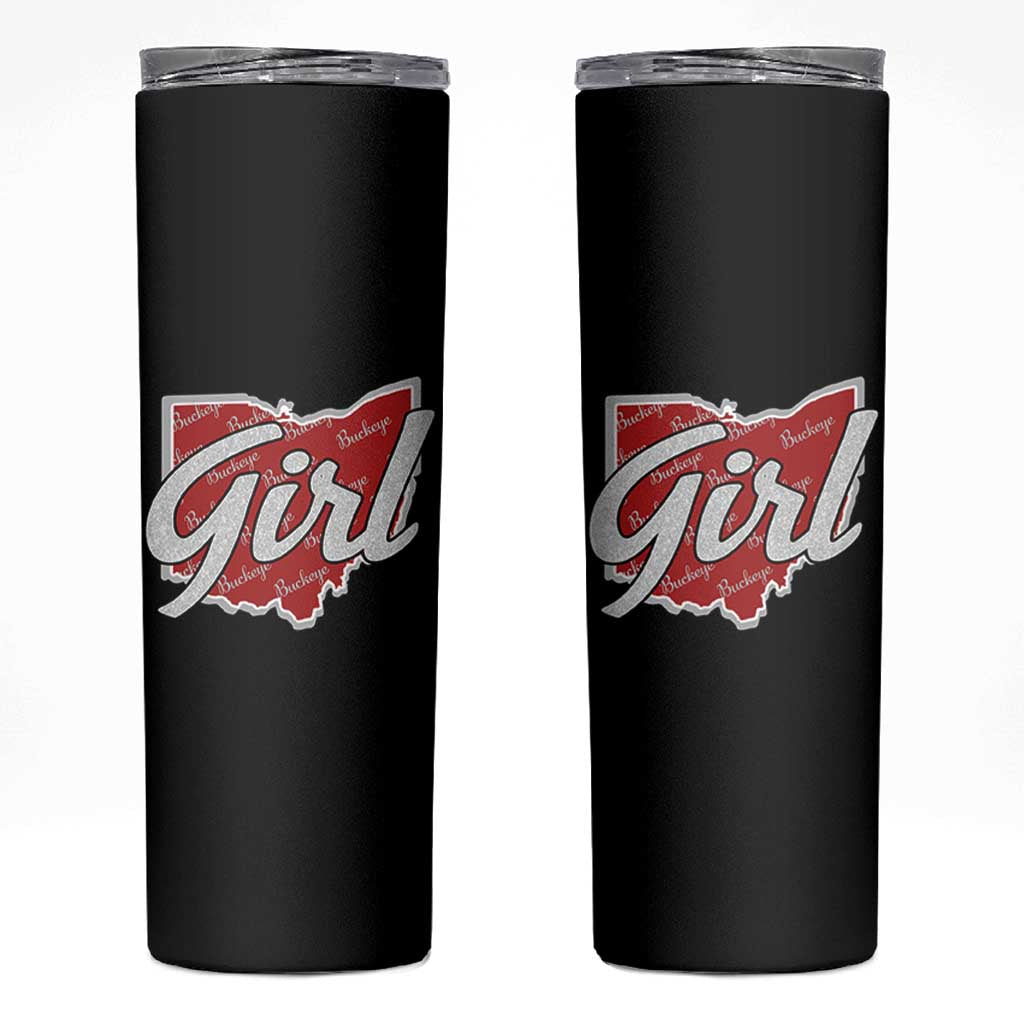 Buckeye Girl Ohio Home State Skinny Tumbler - Wonder Print Shop