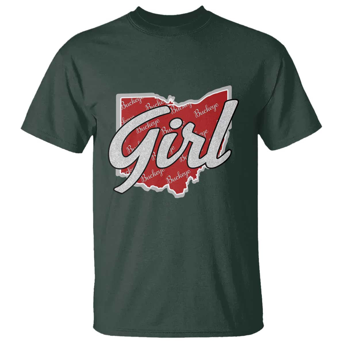Buckeye Girl Ohio Home State T Shirt - Wonder Print Shop