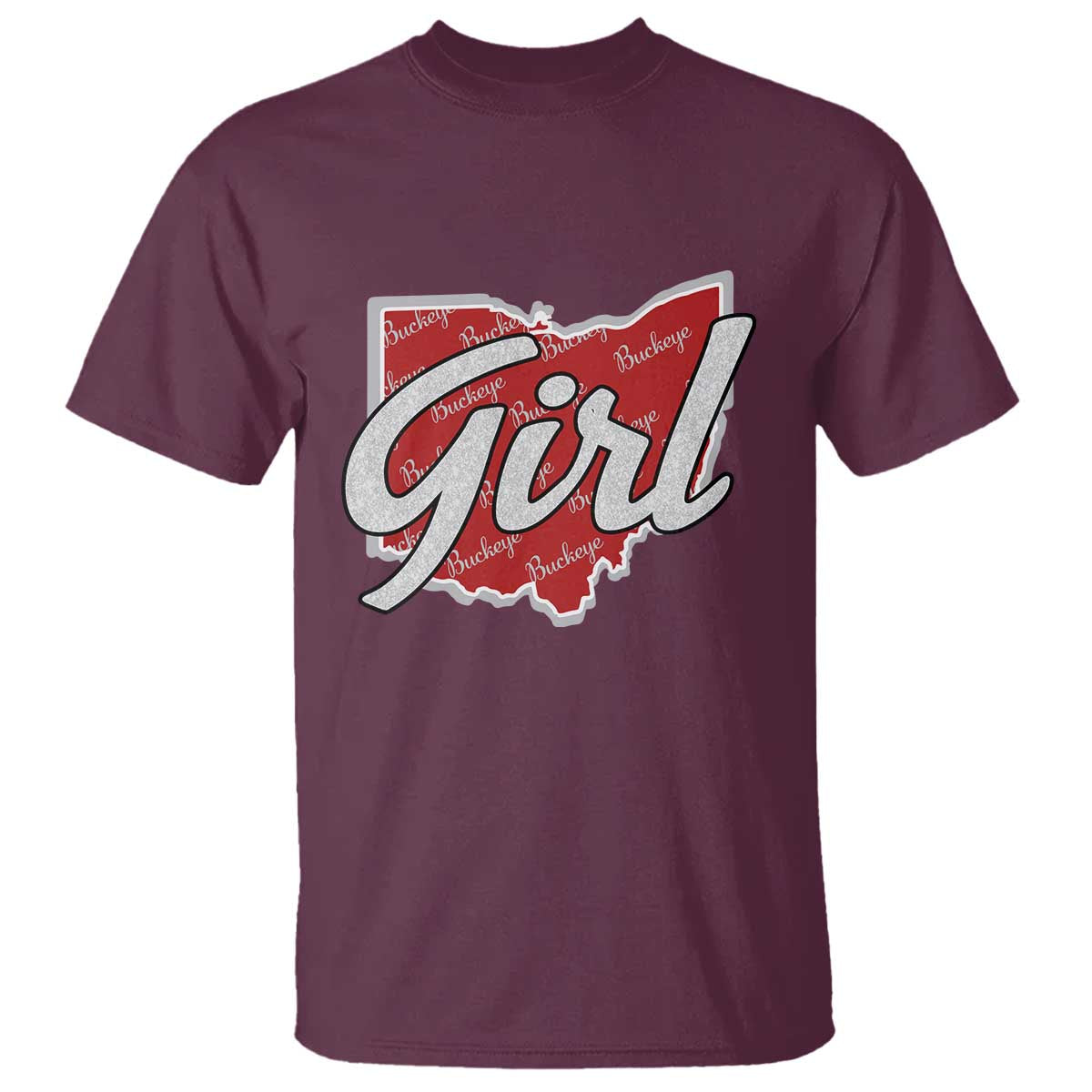 Buckeye Girl Ohio Home State T Shirt - Wonder Print Shop