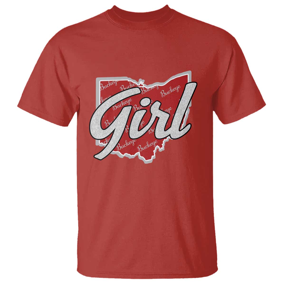 Buckeye Girl Ohio Home State T Shirt - Wonder Print Shop
