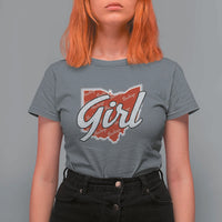 Buckeye Girl Ohio Home State T Shirt For Women - Wonder Print Shop