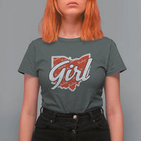 Buckeye Girl Ohio Home State T Shirt For Women - Wonder Print Shop