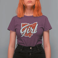 Buckeye Girl Ohio Home State T Shirt For Women - Wonder Print Shop
