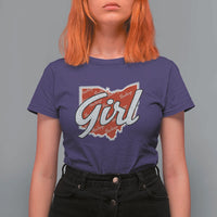 Buckeye Girl Ohio Home State T Shirt For Women - Wonder Print Shop