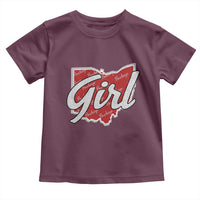 Buckeye Girl Ohio Home State Toddler T Shirt - Wonder Print Shop