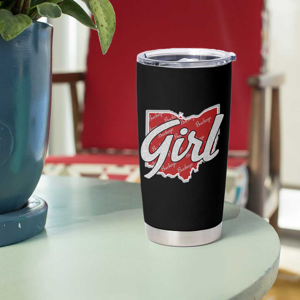 Buckeye Girl Ohio Home State Tumbler Cup - Wonder Print Shop