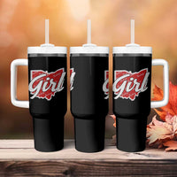 Buckeye Girl Ohio Home State Tumbler With Handle - Wonder Print Shop