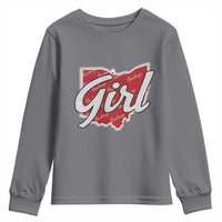 Buckeye Girl Ohio Home State Youth Sweatshirt - Wonder Print Shop