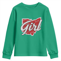 Buckeye Girl Ohio Home State Youth Sweatshirt - Wonder Print Shop