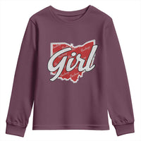 Buckeye Girl Ohio Home State Youth Sweatshirt - Wonder Print Shop