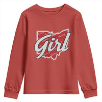 Buckeye Girl Ohio Home State Youth Sweatshirt - Wonder Print Shop