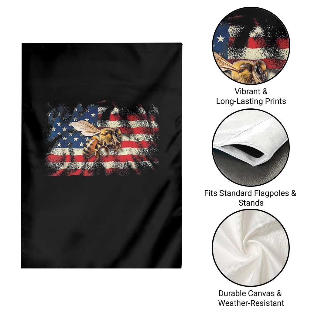 Patriotic Beekeeper Garden Flag Bee American Flag Beekeeping