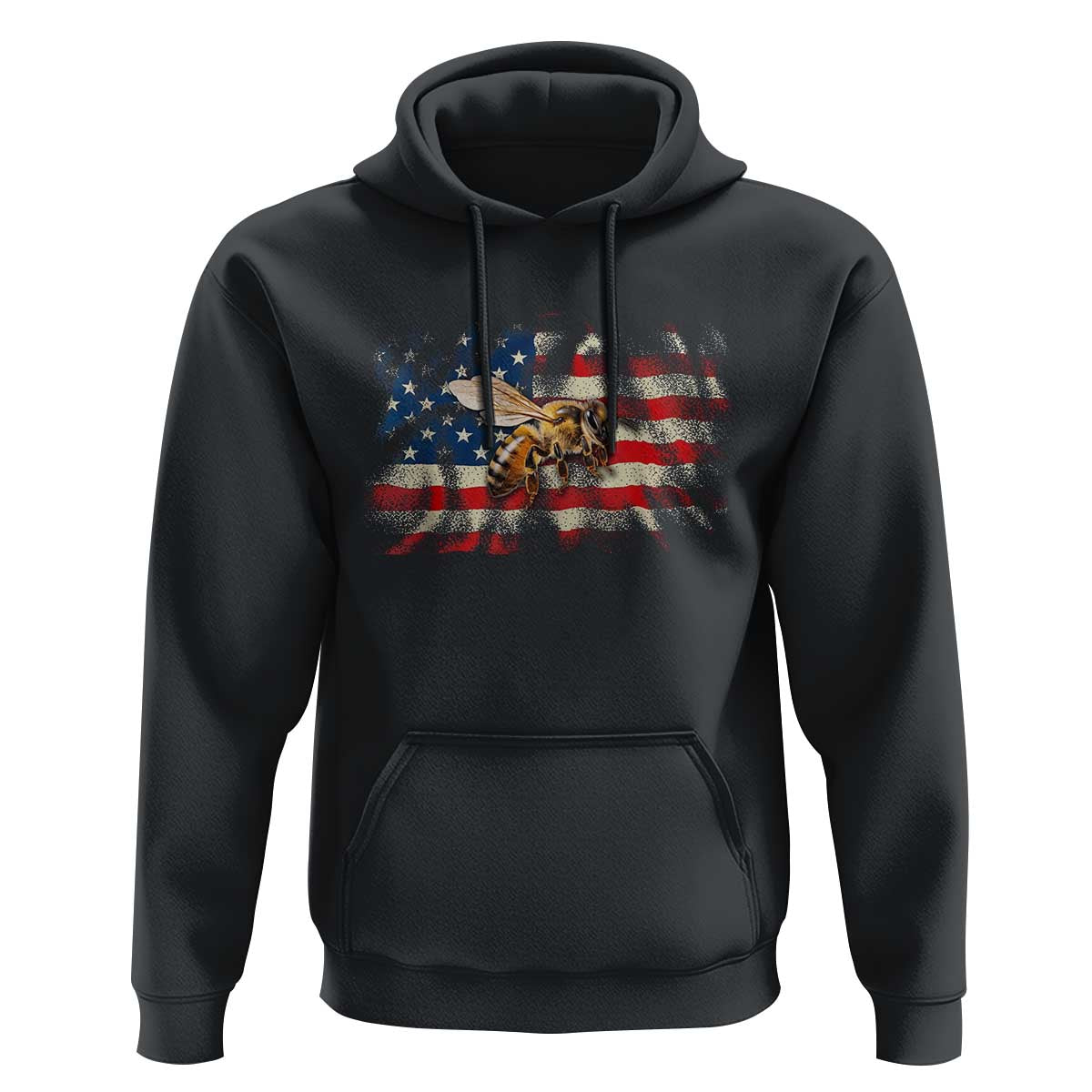 Patriotic Beekeeper Hoodie Bee American Flag Beekeeping