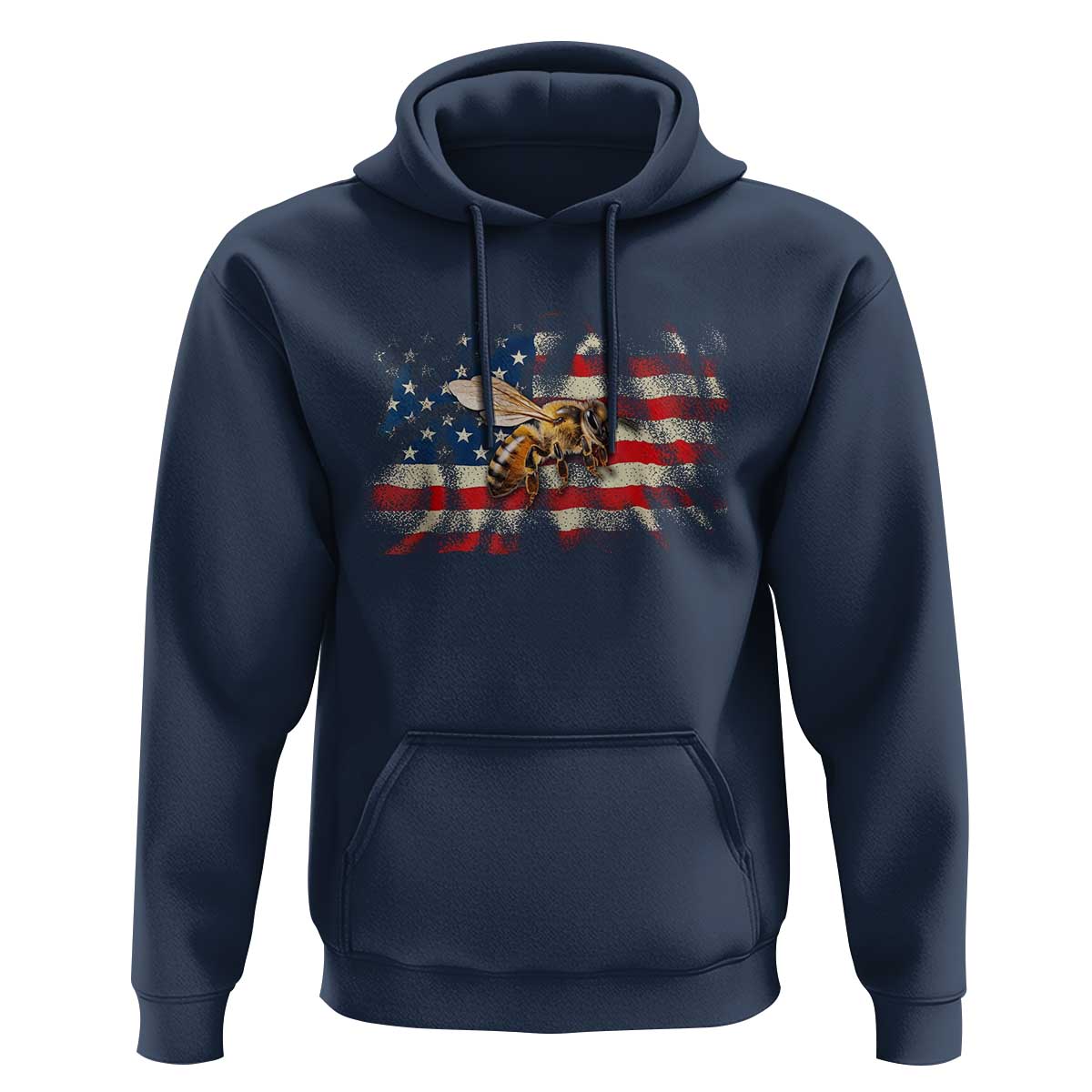 Patriotic Beekeeper Hoodie Bee American Flag Beekeeping