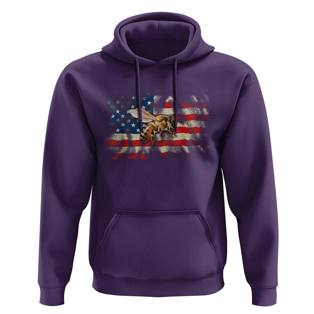 Patriotic Beekeeper Hoodie Bee American Flag Beekeeping