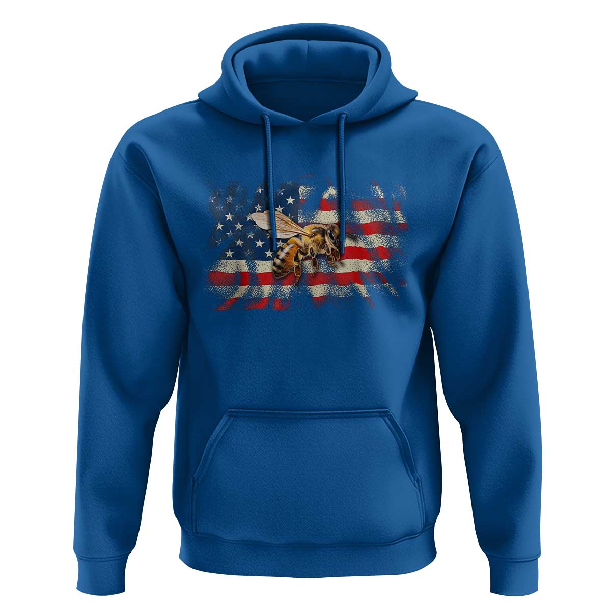 Patriotic Beekeeper Hoodie Bee American Flag Beekeeping