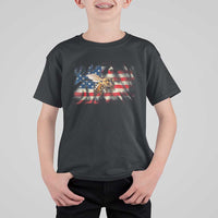 Patriotic Beekeeper T Shirt For Kid Bee American Flag Beekeeping