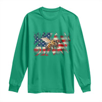 Patriotic Beekeeper Long Sleeve Shirt Bee American Flag Beekeeping