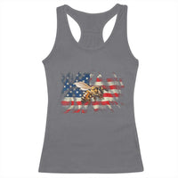Patriotic Beekeeper Racerback Tank Top Bee American Flag Beekeeping