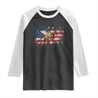 Patriotic Beekeeper Raglan Shirt Bee American Flag Beekeeping
