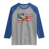 Patriotic Beekeeper Raglan Shirt Bee American Flag Beekeeping
