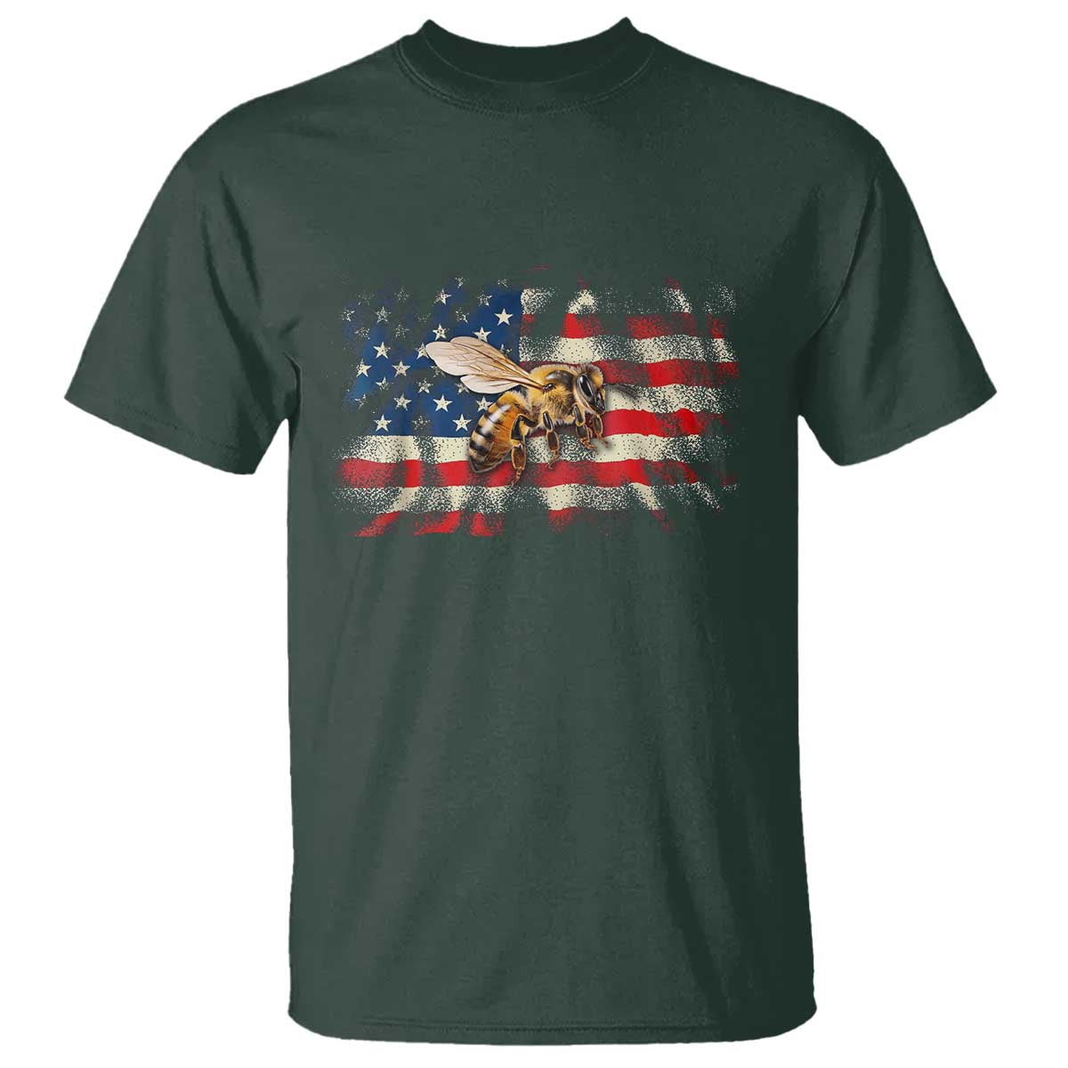 Patriotic Beekeeper T Shirt Bee American Flag Beekeeping