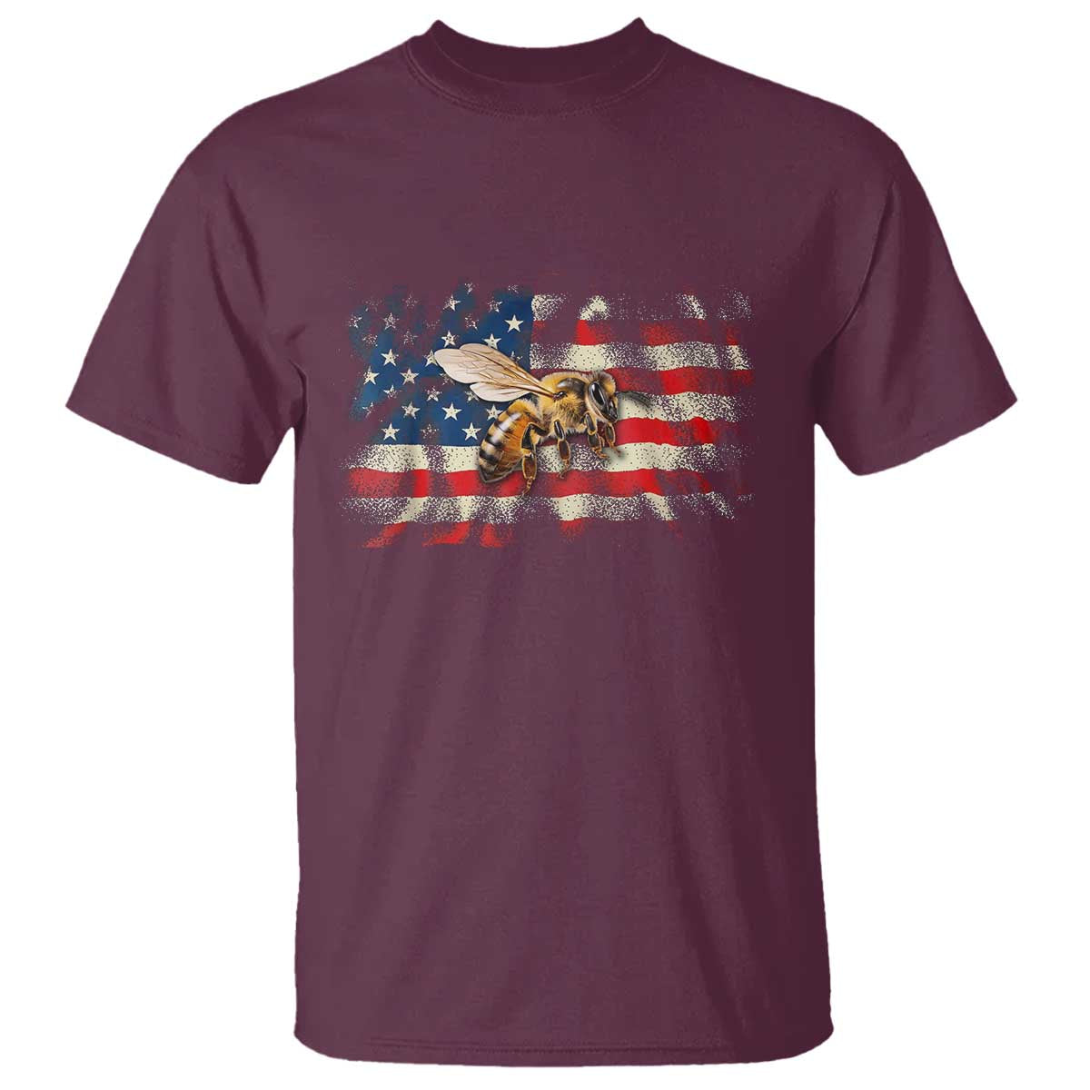 Patriotic Beekeeper T Shirt Bee American Flag Beekeeping