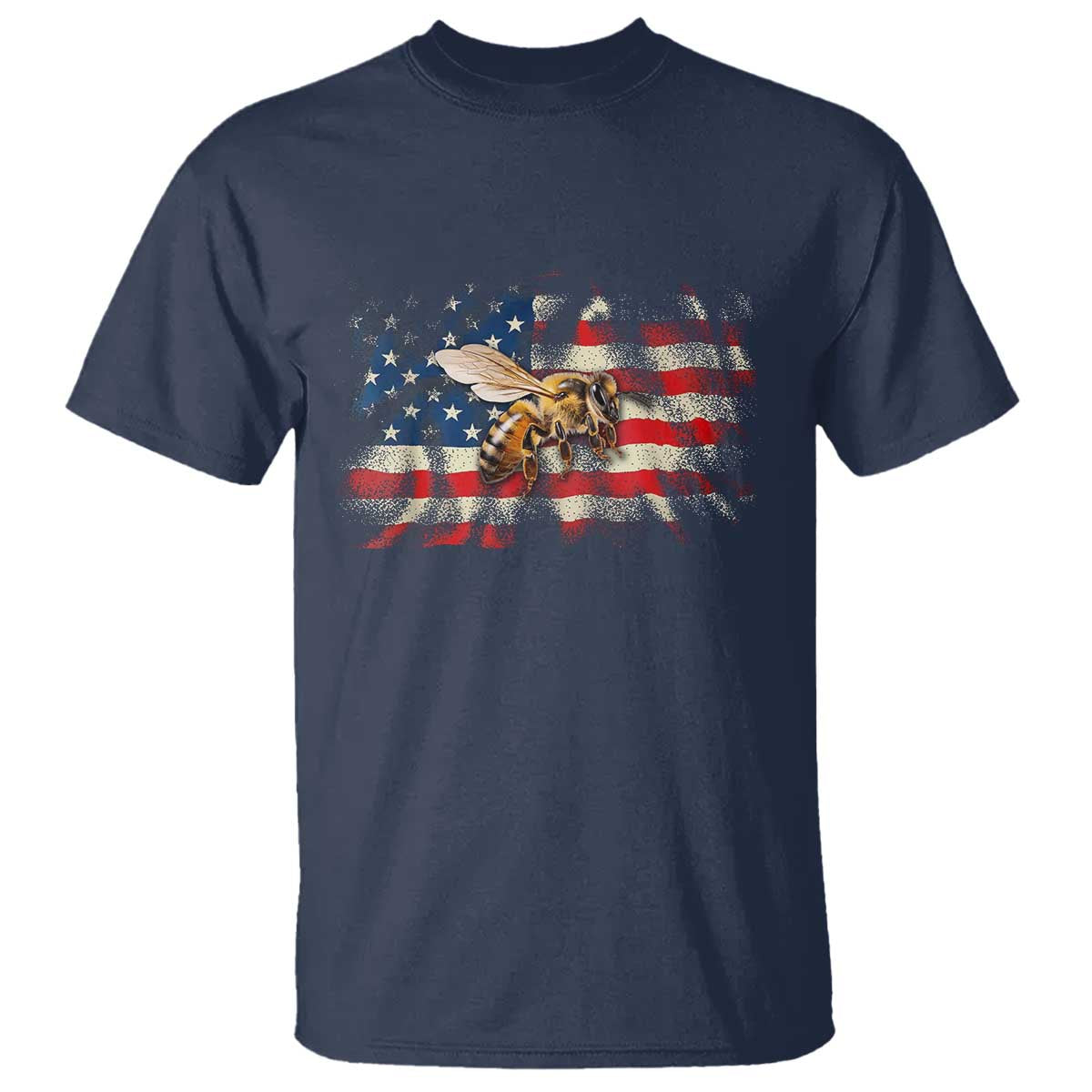 Patriotic Beekeeper T Shirt Bee American Flag Beekeeping