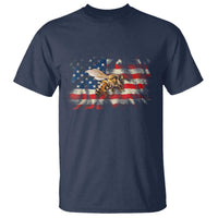 Patriotic Beekeeper T Shirt Bee American Flag Beekeeping