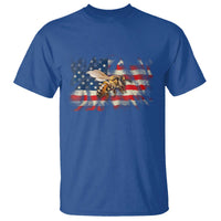 Patriotic Beekeeper T Shirt Bee American Flag Beekeeping