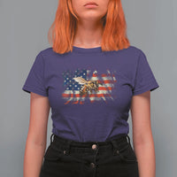Patriotic Beekeeper T Shirt For Women Bee American Flag Beekeeping