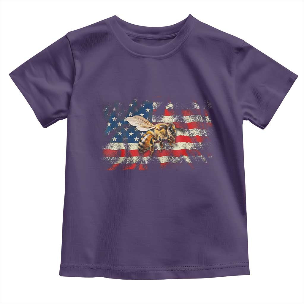 Patriotic Beekeeper Toddler T Shirt Bee American Flag Beekeeping