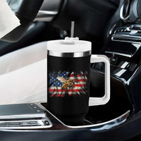 Patriotic Beekeeper Tumbler With Handle Bee American Flag Beekeeping