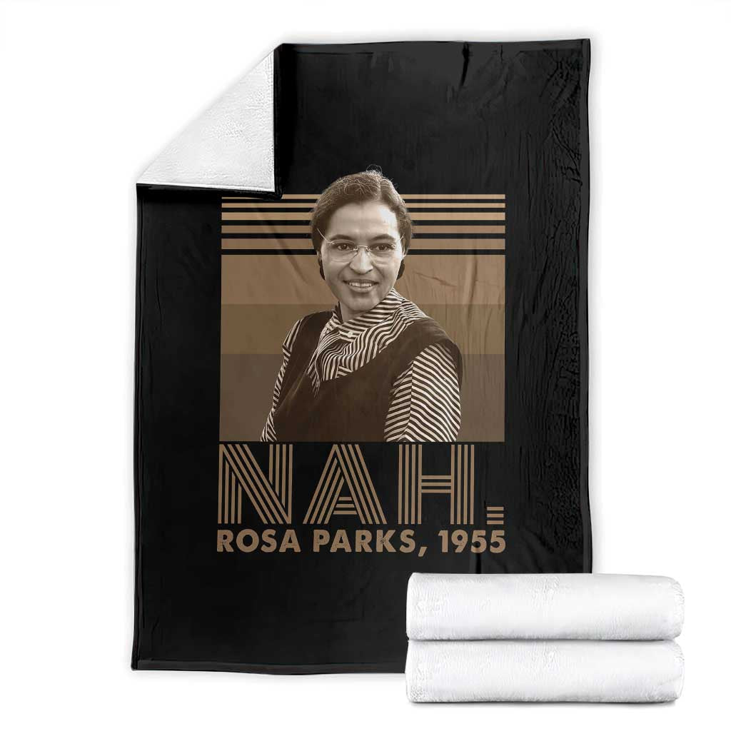 Rosa Parks Quote Throw Blanket Nah 1955 Melanin Black History Month