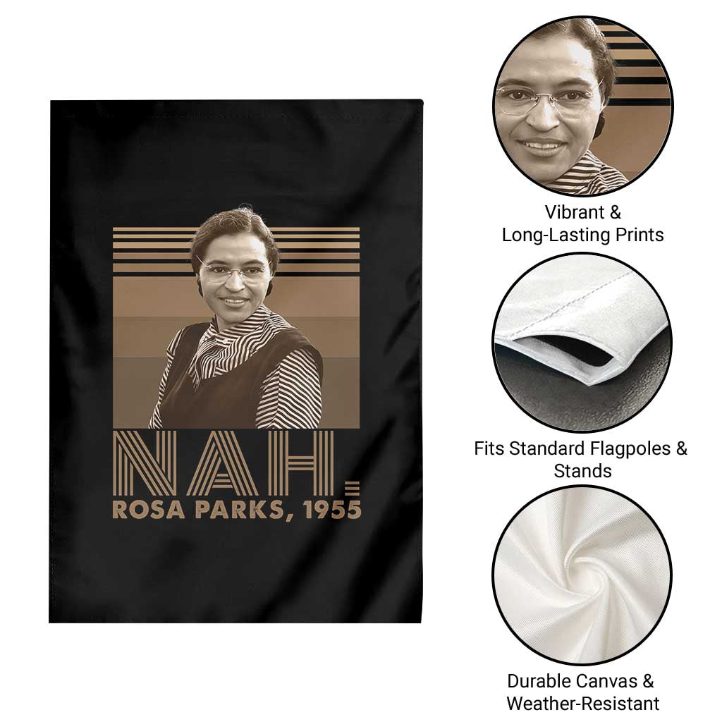 Rosa Parks Quote Garden Flag Nah 1955 Melanin Black History Month