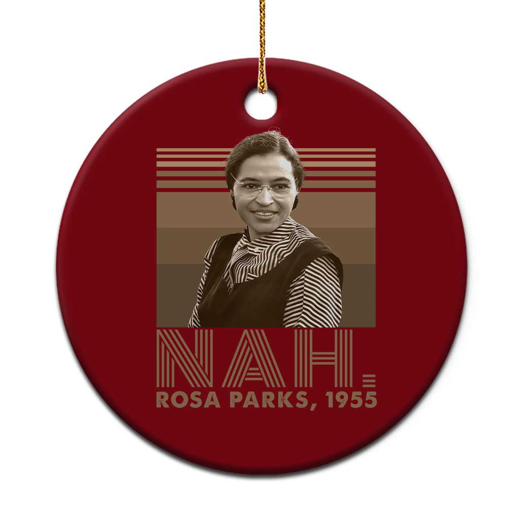 Rosa Parks Quote Ceramic Ornament Nah 1955 Melanin Black History Month