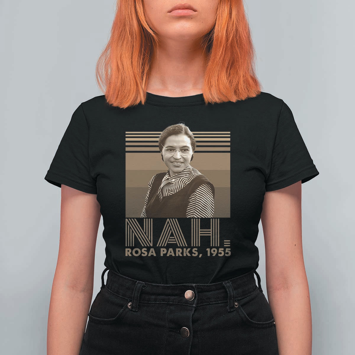 Rosa Parks Quote T Shirt For Women Nah 1955 Melanin Black History Month