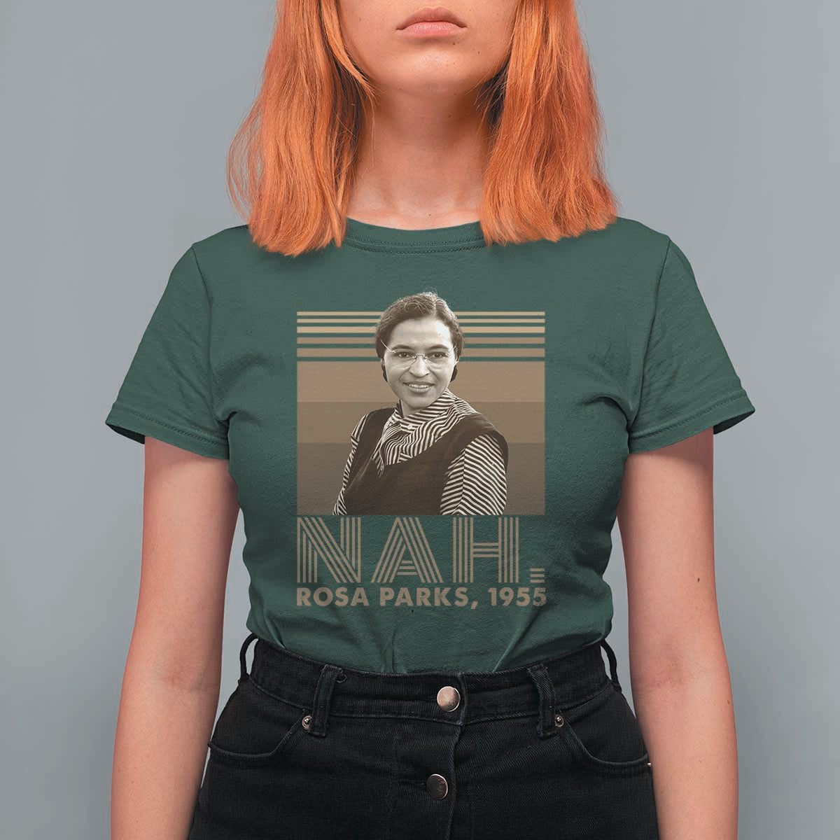 Rosa Parks Quote T Shirt For Women Nah 1955 Melanin Black History Month