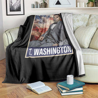 Booker Taliaferro Washington Throw Blanket African American Educator Black History Month