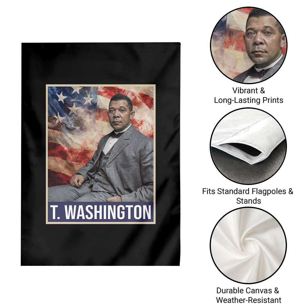Booker Taliaferro Washington Garden Flag African American Educator Black History Month