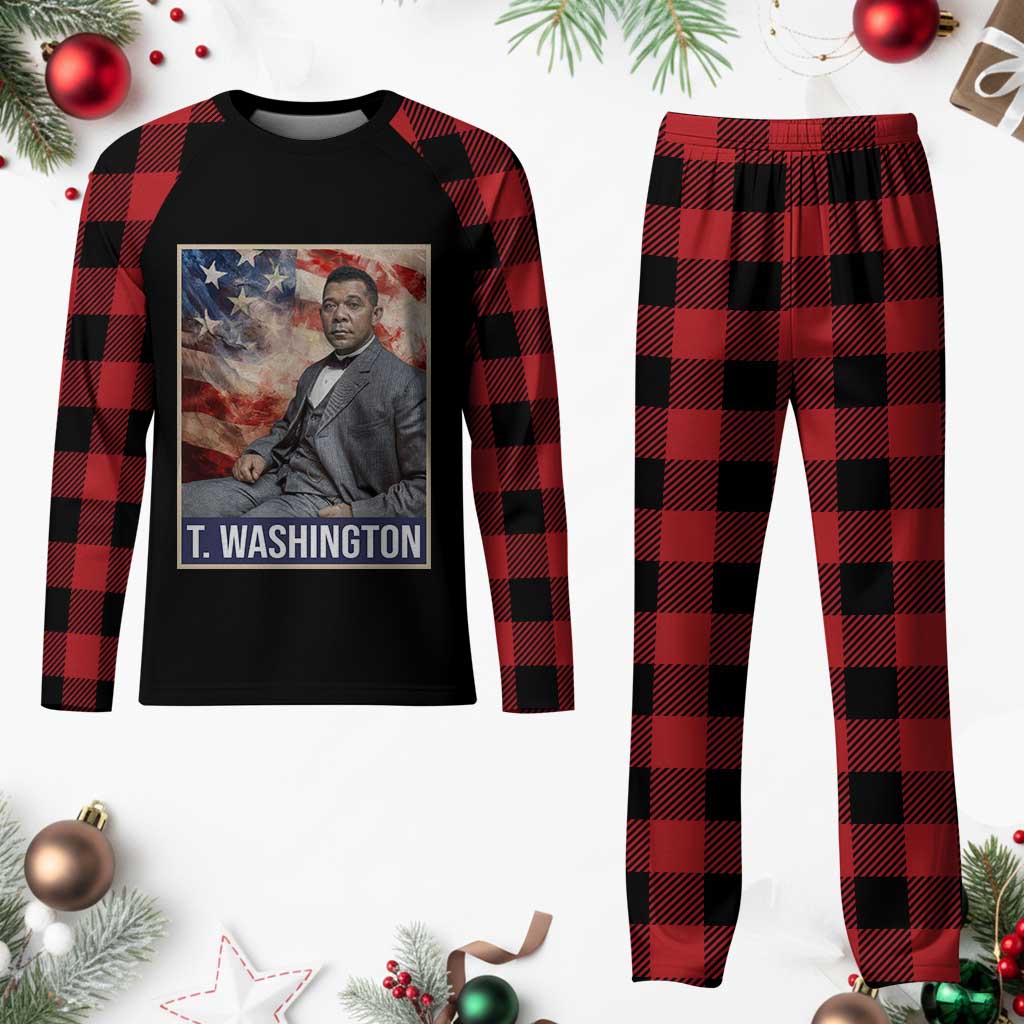 Booker Taliaferro Washington Plaid Pajama Set African American Educator Black History Month