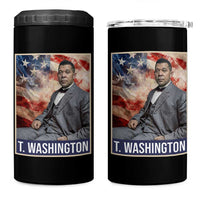 Booker Taliaferro Washington 4 in 1 Can Cooler Tumbler African American Educator Black History Month