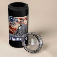 Booker Taliaferro Washington 4 in 1 Can Cooler Tumbler African American Educator Black History Month
