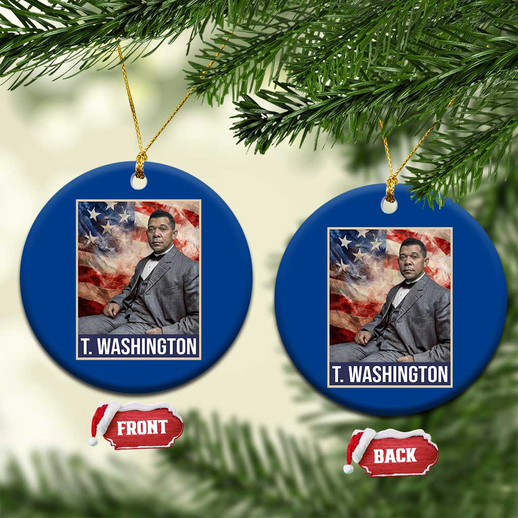 Booker Taliaferro Washington Ceramic Ornament African American Educator Black History Month