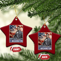 Booker Taliaferro Washington Ceramic Ornament African American Educator Black History Month