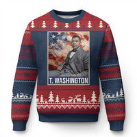 Booker Taliaferro Washington Ugly Christmas Sweater African American Educator Black History Month