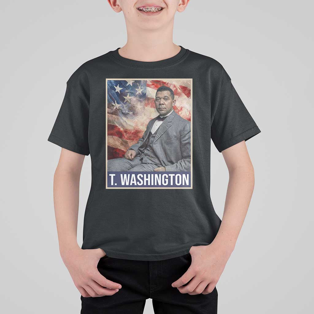 Booker Taliaferro Washington T Shirt For Kid African American Educator Black History Month