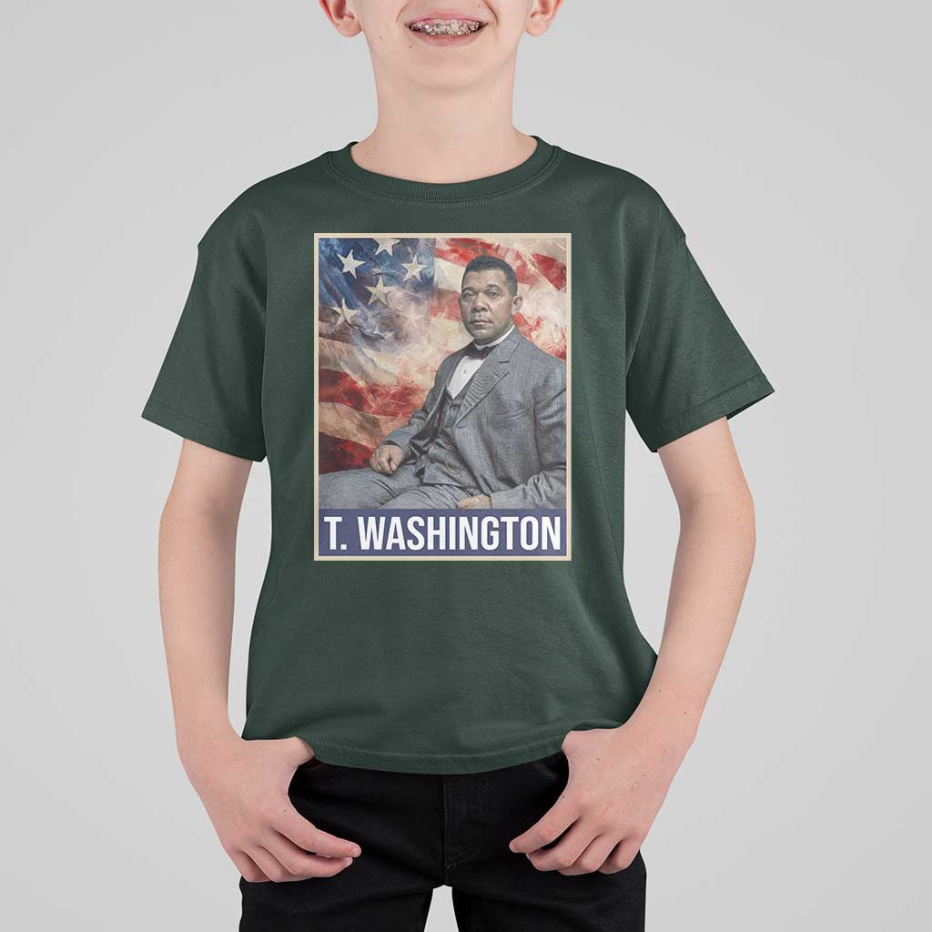 Booker Taliaferro Washington T Shirt For Kid African American Educator Black History Month