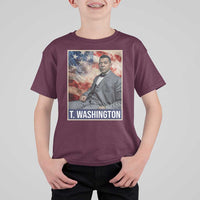 Booker Taliaferro Washington T Shirt For Kid African American Educator Black History Month